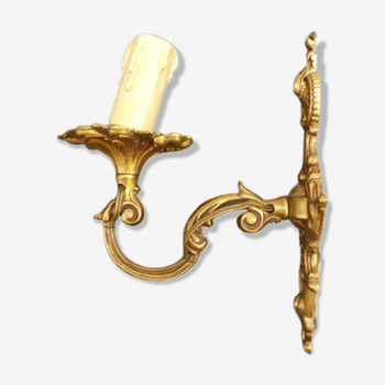 Wall lamp rockery bronze style Louis XV