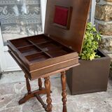 Antique dressing table in inlaid wood