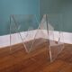 Vintage plexiglass magazine door roche bobois