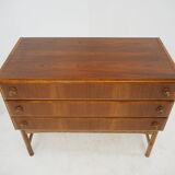 1960 Rare Teak and Oak Chest of Drawers by Krasna Jizba ,Czechoslovakia