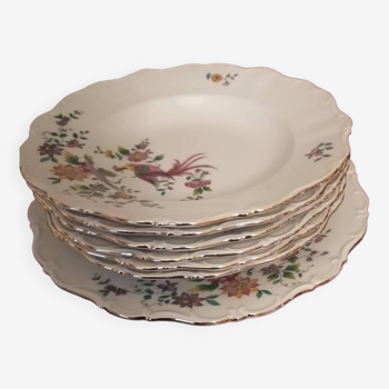 Lot 6 assiettes 1 plat porcelaine Seltmann Weiden