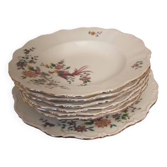 Set of 6 plates 1 porcelain dish Seltmann Weiden