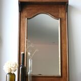 Wall trumeau mirror with shelf