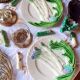 2 Assiettes en barbotine, asperges & artichaut