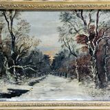 Gabrielle - Oil on Canvas "Snowy Forest"