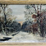 Gabrielle - Oil on Canvas "Snowy Forest"