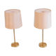 Paire de lampes scandinaves en laiton 1970