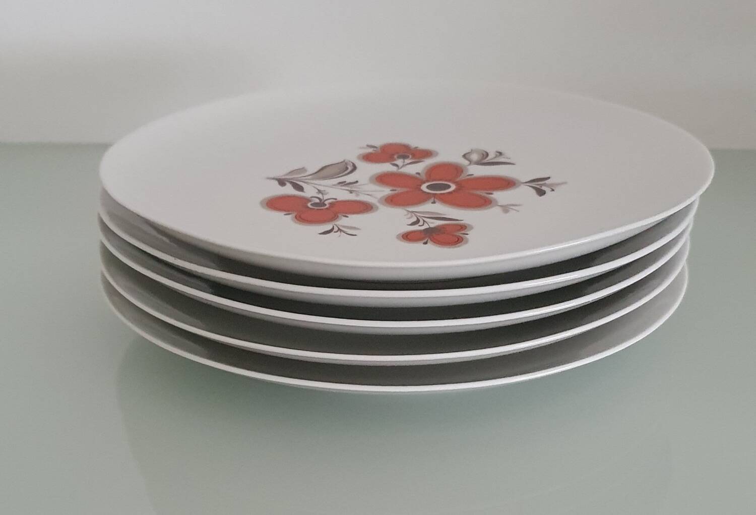 Set of 5 flat plates - Arzberg earthenware factory 1960/70