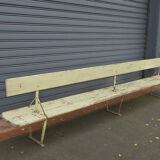 Double bench metal and wood seats 1930