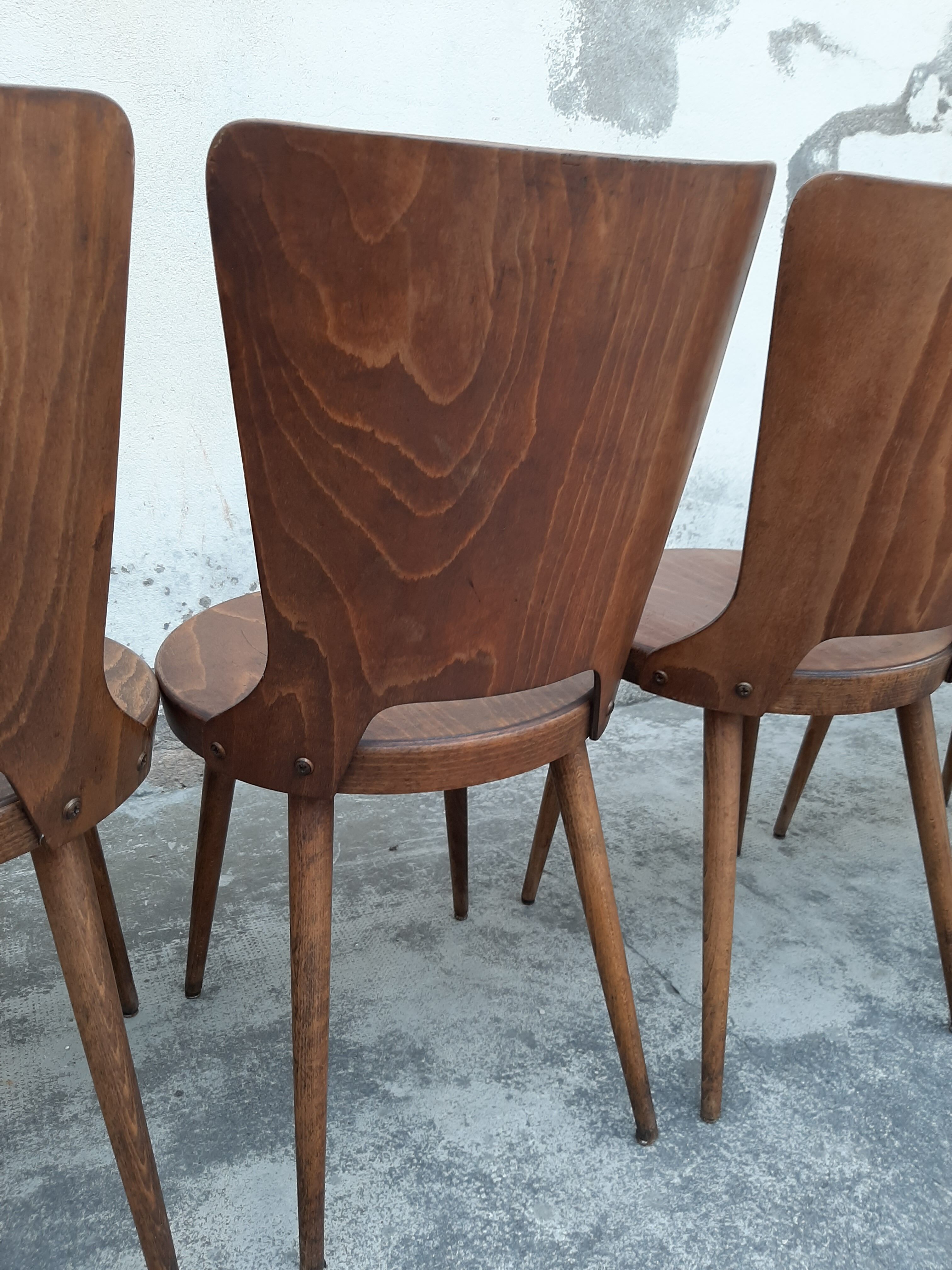 Ensemble de 6 chaises Baumann modèle Dove