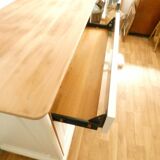 White and wood buffet