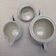 Vintage Ceranord coffee service pot coffee maker sugar bowl blue white