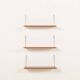 Danish mid-century floating shelves in teak, set of 3, 1960s
