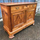 Antique low sideboard in solid cherry wood