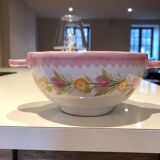 Pink bowl Henriot Quimper