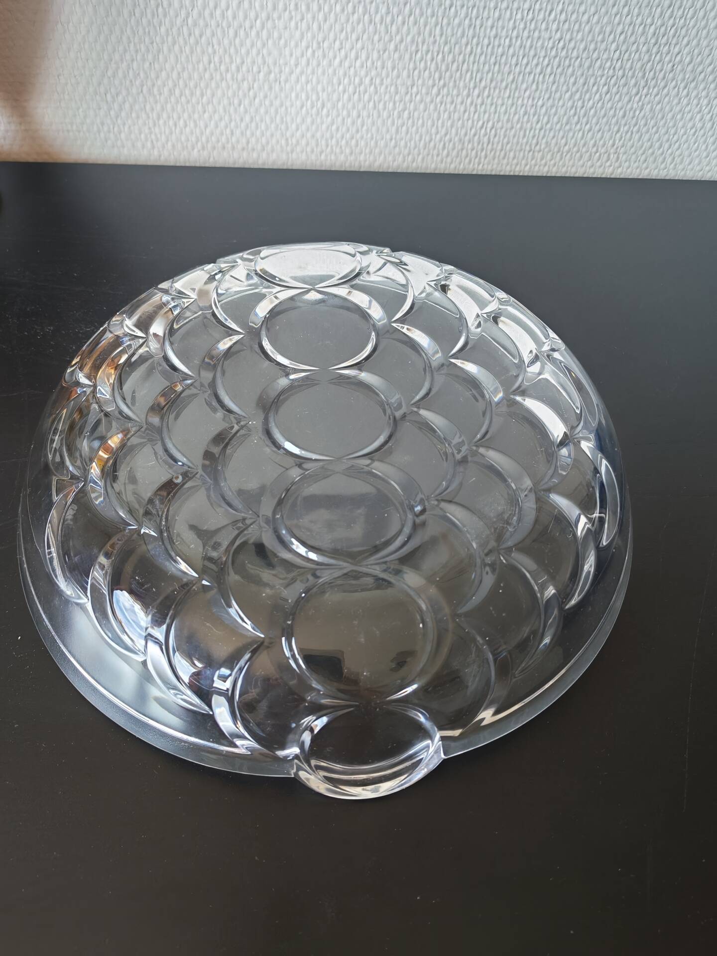 Scandinavian glass art bowl by Ann Warf for Kosta Boda