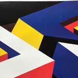 Original exhibition poster by Peter STÄMPFLI, Galerie Lelong, 1988