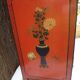 Meuble chinois laque rouge 2 portes