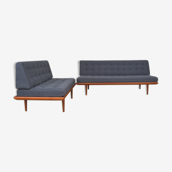 Minerva Teak Daybed by Peter Hvidt & Orla Mølgaard-Nielsen for France & Søn, 1950s, Set of 2