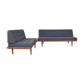 Lits de repos Minerva en teck par Peter Hvidt & Orla Mølgaard-Nielsen pour France & Søn, années 1950, Set de 2
