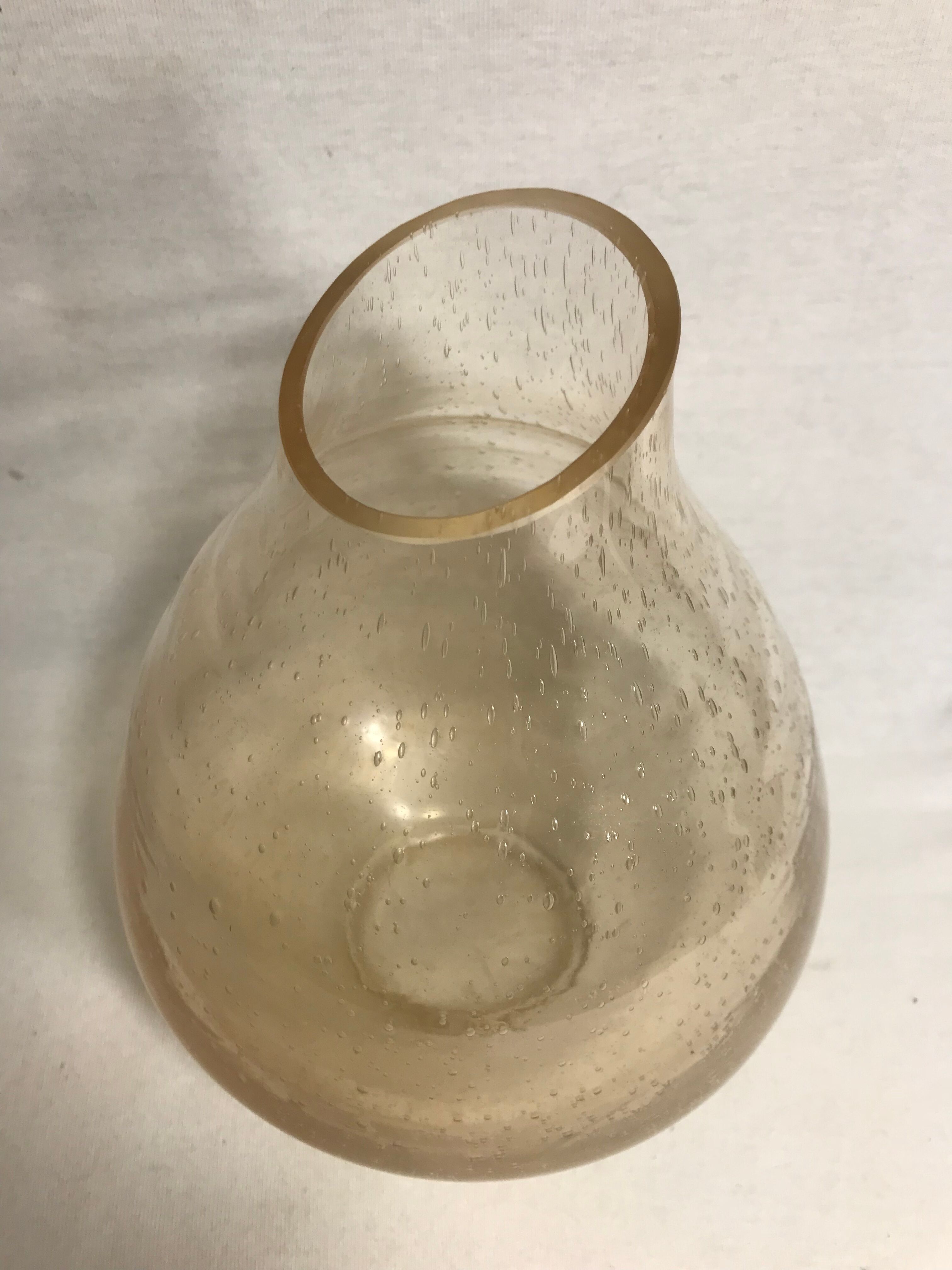 Old bubble glass vase 70