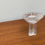 Olympics glass candle holder by Lars Hellsten for Orrefors, Sweden, 1984
