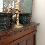 Haute Époque bronze candlestick