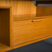 Model 75 Teak Desk by Gunni Omann for Omann Jun Furniture Factory, 1960s