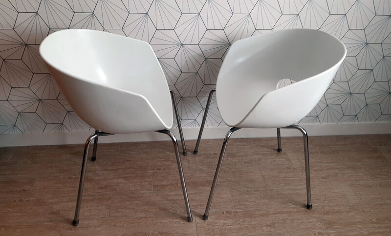 Series of 2 Sintesi chairs, Cantarutti design