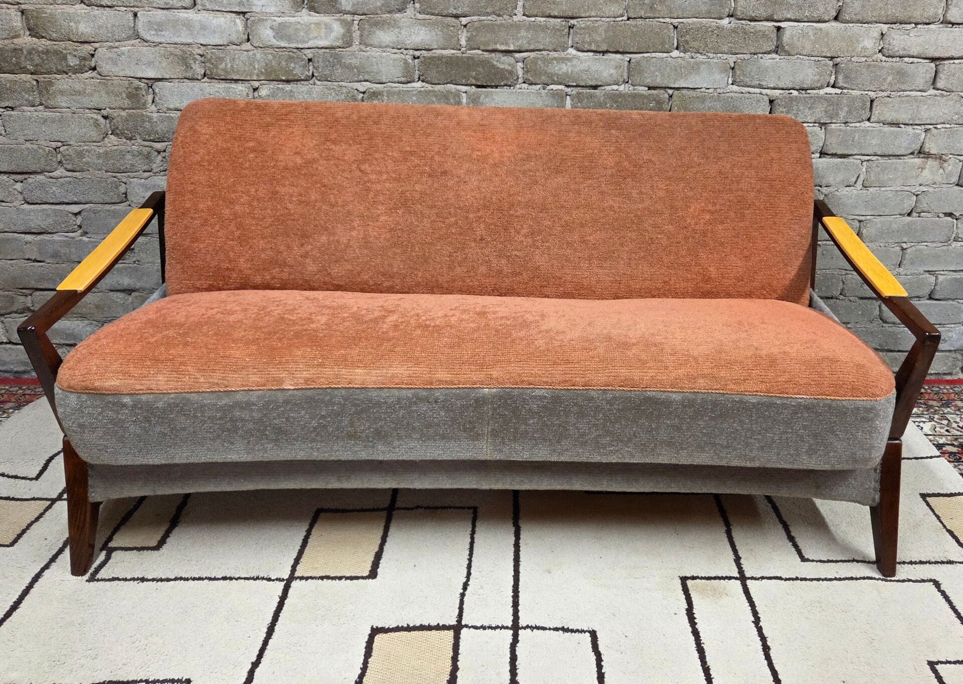 Scandinavian convertible sofa, 1960s-70s
