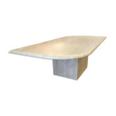 Travertine lounge table