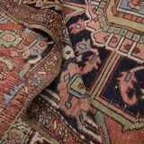 Handmade Persian Heriz Carpet, Large Tribal Wool Rug- 280x220cm