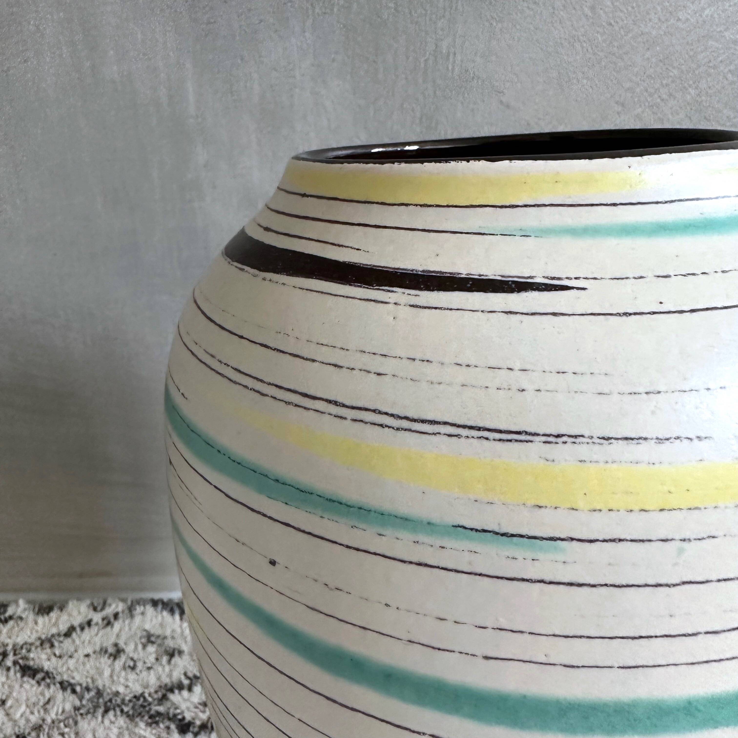 Vintage floor vase by Bay Keramik, Bay Vase 577-35, West German Pottery