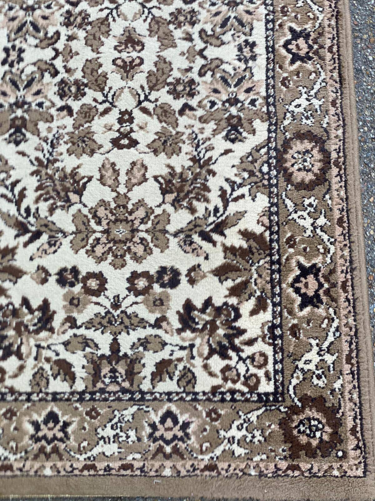 Brown beige Egyptian oriental rug 80x150cm