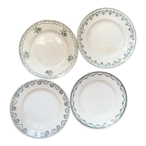 Lot of mismatched plates Terre de Fer