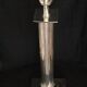 Silver metal lamp foot