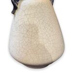 Pansu vase cracked ceramic white art deco circa 1930