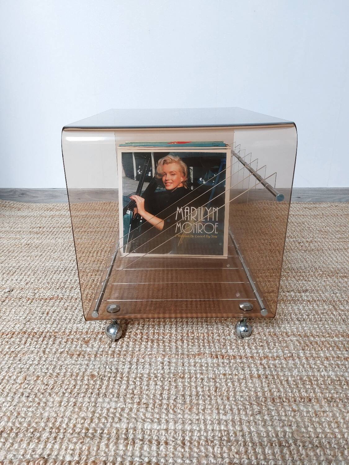 Table michel dumas plexiglas 1970