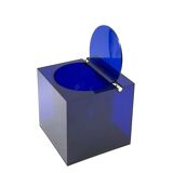 Space age blue plastic Ice Bucket, Studio Opi, Cini & Nils Italy, ca. 1970s