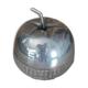 English sugar bowl in molded glass and metal