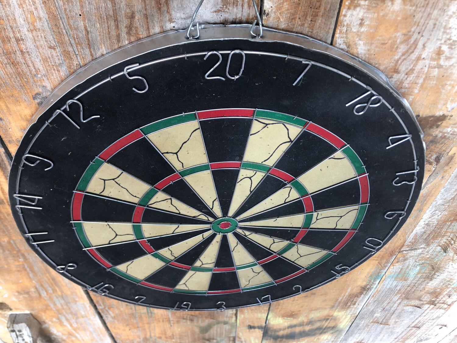 Old vintage dart board target
