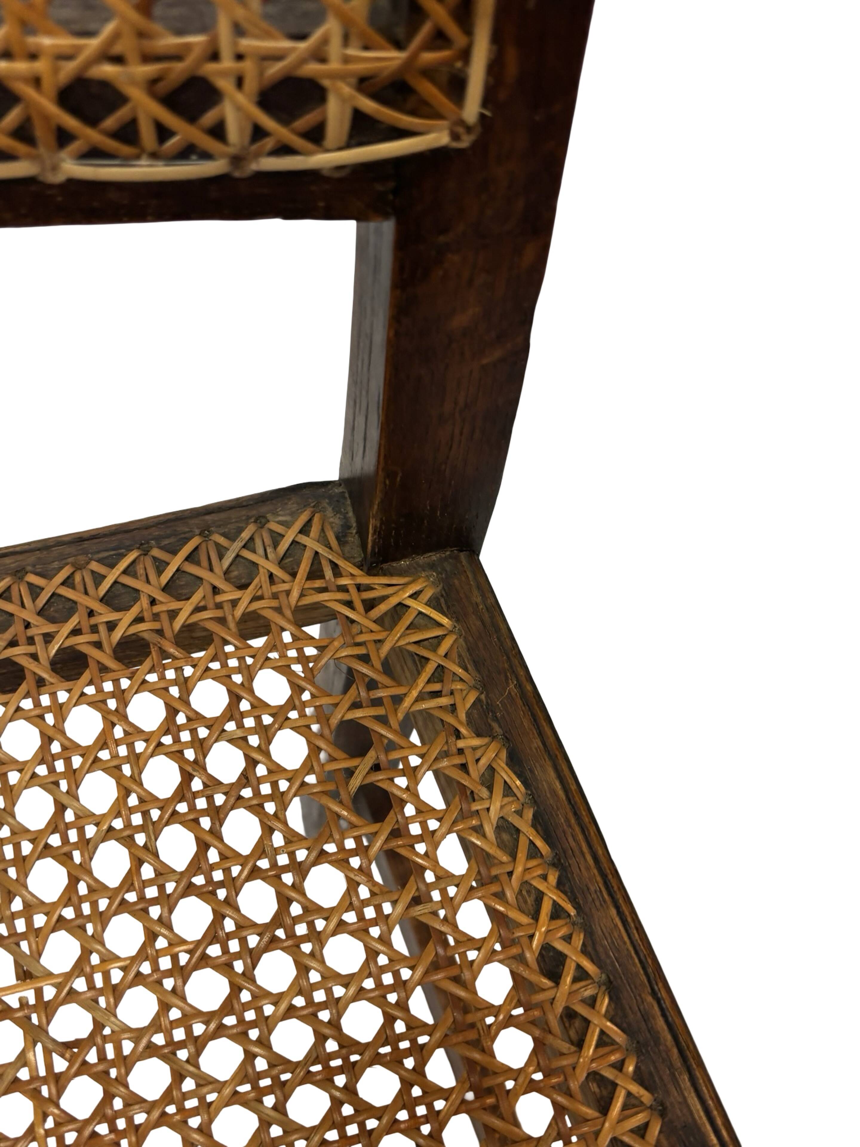 Art Deco chair minimalist oak wicker minimalist design