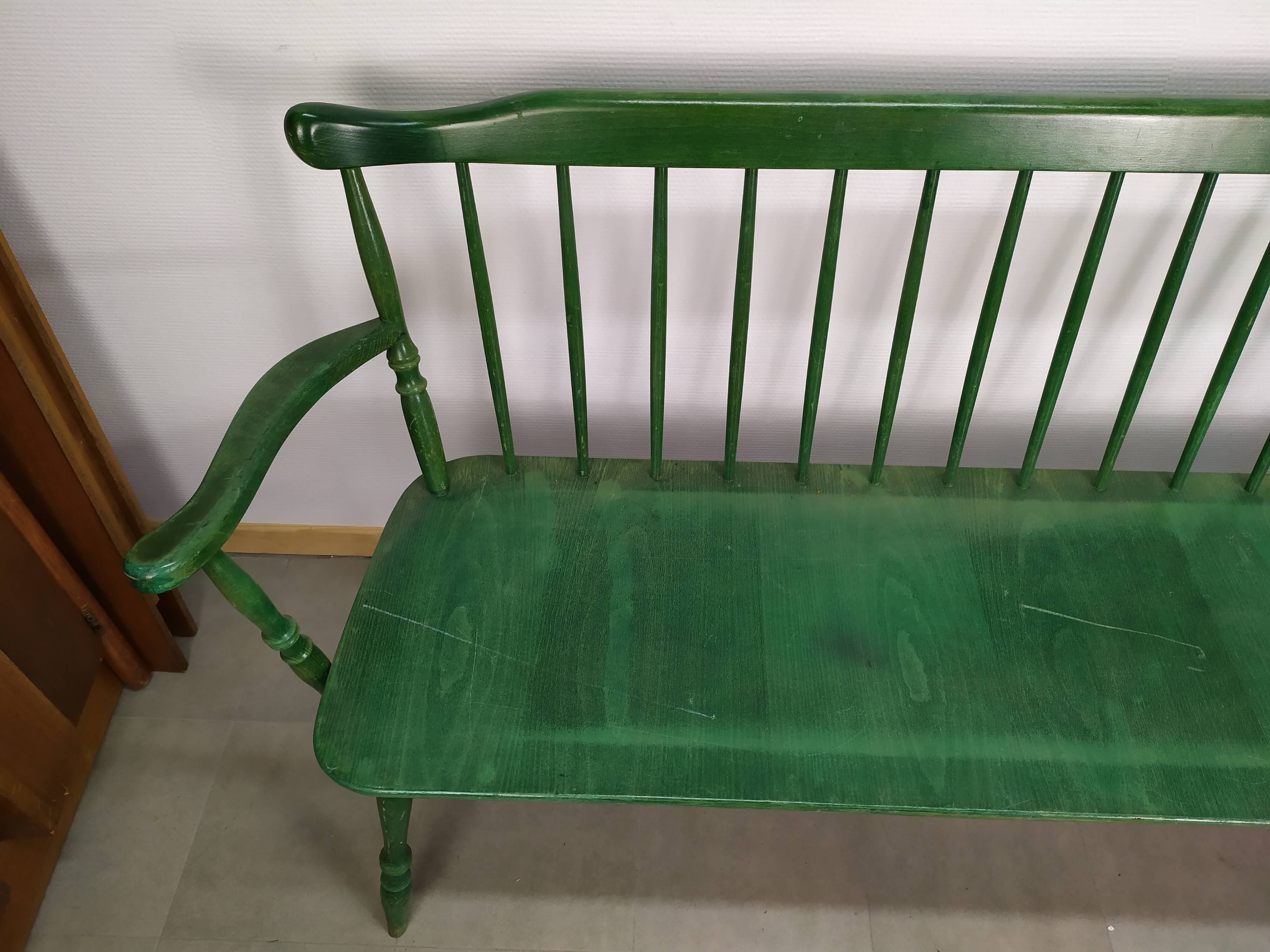 Former wooden bistro bench