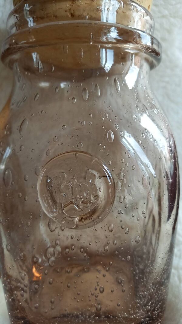 2 pots Biot en verre soufflé