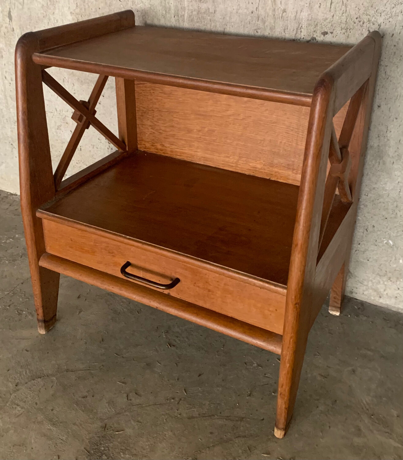 Bedside table wooden 50s