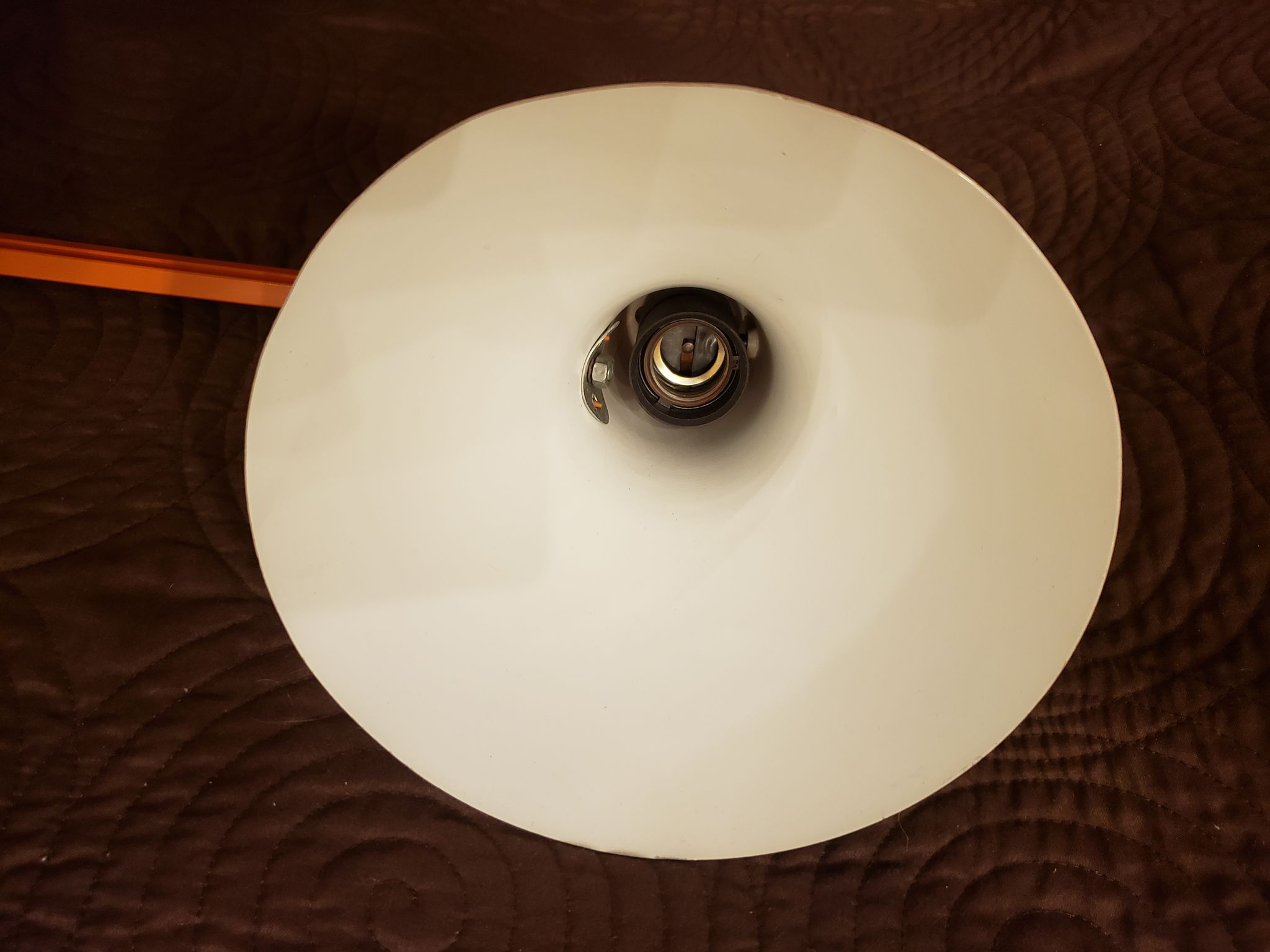 Lampe "Luxo" original orange vintage