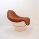 "Rodica" lounge armchair by Mario Brunu for Comfort Italy, 1968