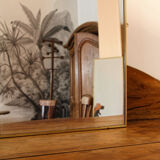 Wall mirror, brass frame