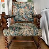 Paire de fauteuil style Louis XIII restaurés