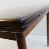 Flip-top butterfly table with brass hinges, 20th